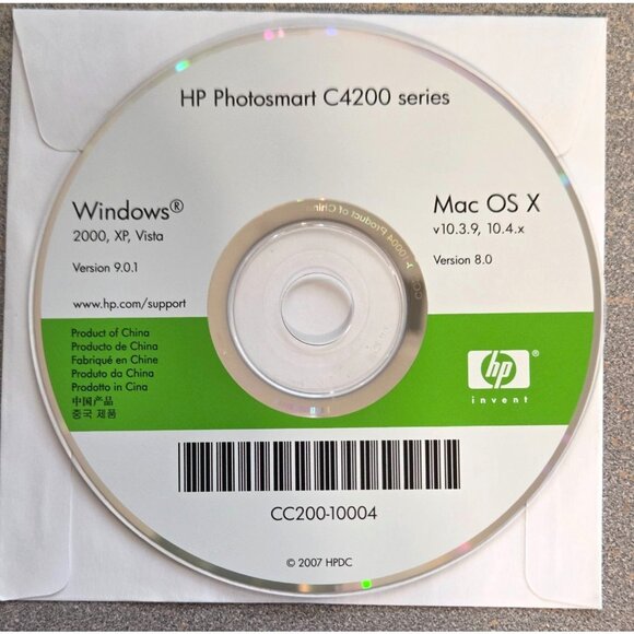 HP Photosmart C4200 Series Setup CD Software Disc Driver OEM Installation - Picture 2 of 3
